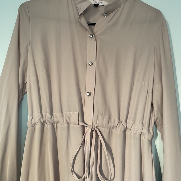 Long sleeve button down dress/duster. - Picture 3 of 6